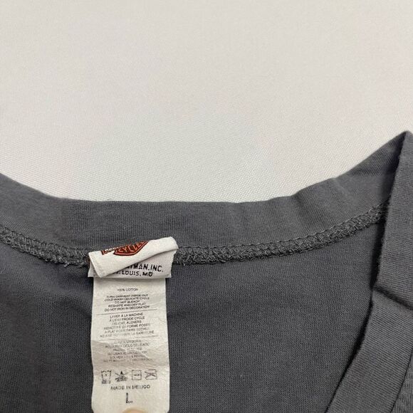 Harley Davidson Grey Thermal Plus Size Shirt Plus Size Large - Picture 7 of 10
